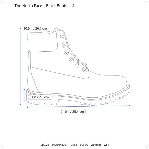 The North Face Thermoball Waterproof Leather Snow Ski Sledding Boots Girl's 4 - Picture 10 of 10